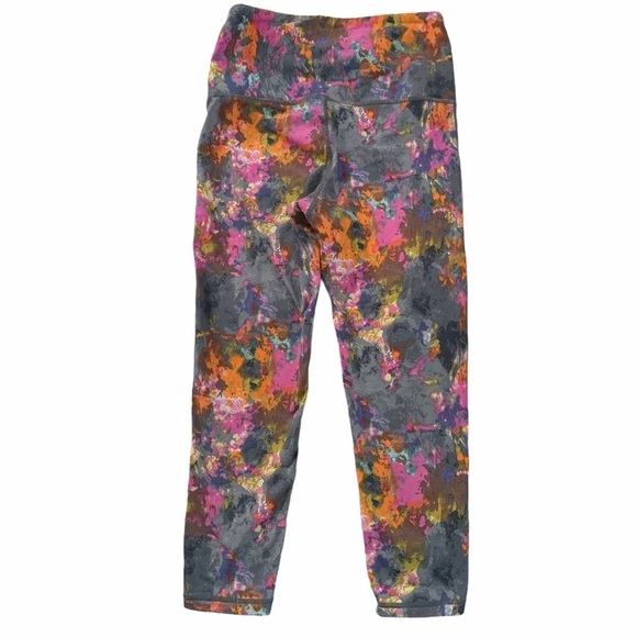 MONO B Highwaist Splatter Print Crop Leggings Size Small - Picture 6 of 7